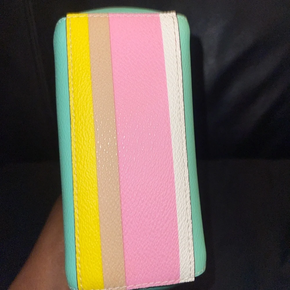 Kate Spade Colorful Striped Cosmetic Bag